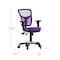 Flash Furniture Purple Mesh Multifunction Chair - Roller Wheels HL-0001-PUR-RLB-GG - alternate 7